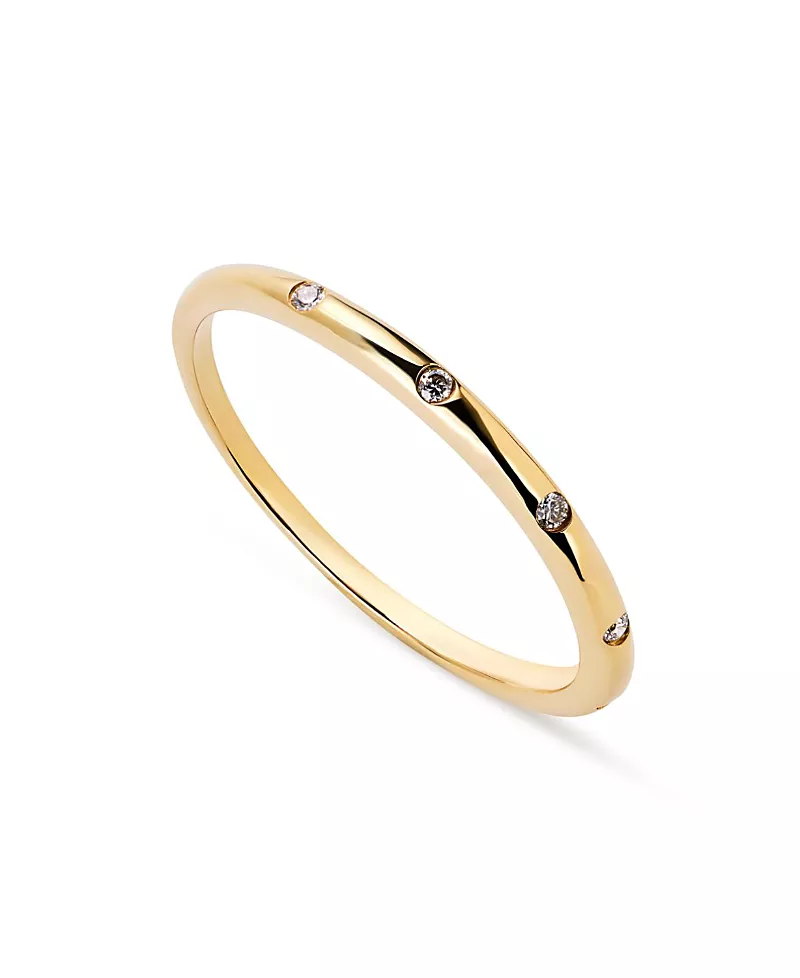 Ana Luisa Gold Lab-Grown Diamond Station Band Ring