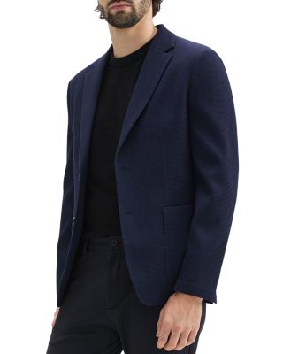 Clinton Slim Fit Unstructured Sport Coat in Grid Suiting