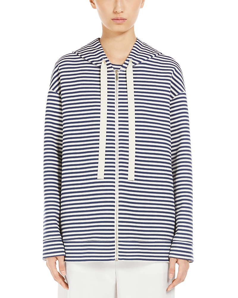 Max Mara Long Sleeve Casual Jacket In Ecru