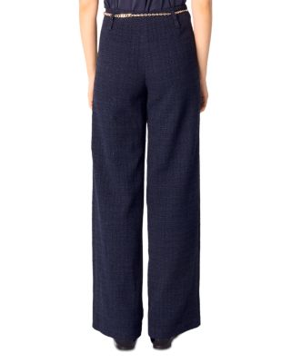 Tweed Trousers With Chain Belt