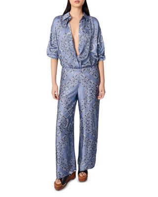 Maje - Flowing Printed Shirt & Trousers