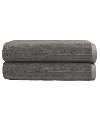 Cozy Earth - Ribbed Terry Bath Towels, Set of 2