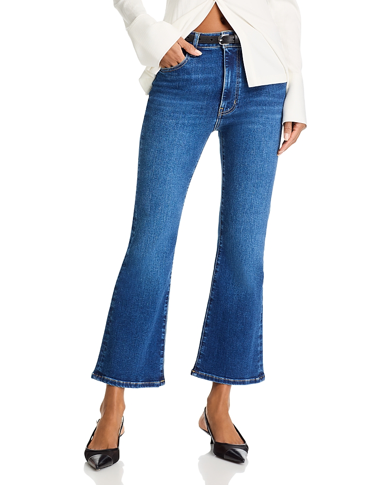 Frame The Reboot High Waist Crop Flare Jeans In Femma