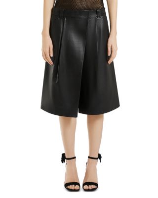 Marella - Trani Leather Bermuda Shorts