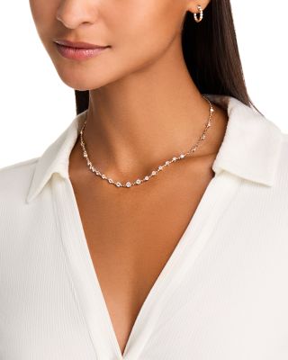 Diamond Necklace in 14K Yellow Gold, 4.0 tcw