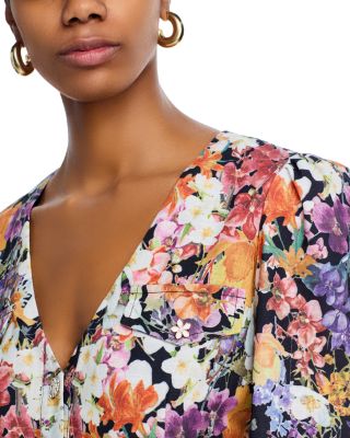 Floral Print Mini Dress - Exclusive 
