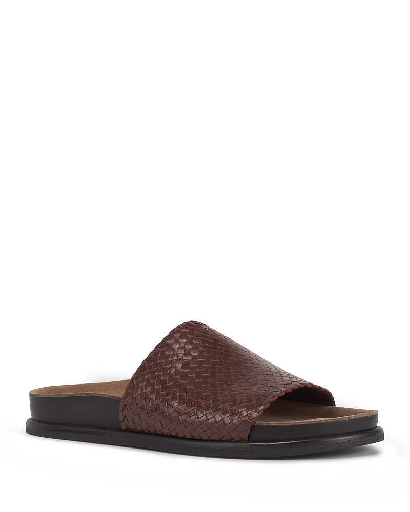 VAGABOND SHOEMAKERS WOMEN'S EFFIE WOVEN LEATHER SLIDE SANDALS