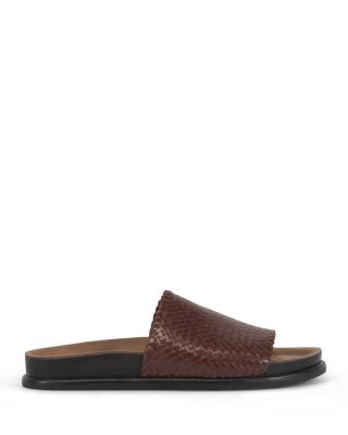 Women's Effie Woven Leather Slide Sandals
