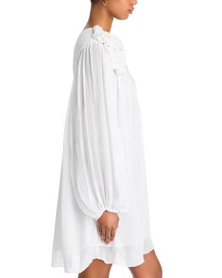 Off White One Shoulder Mini Dress - Exclusive