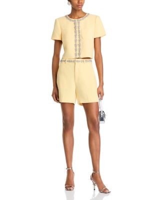 Cinq à Sept - Samina Embellished Jacket & Samina Embellished Shorts