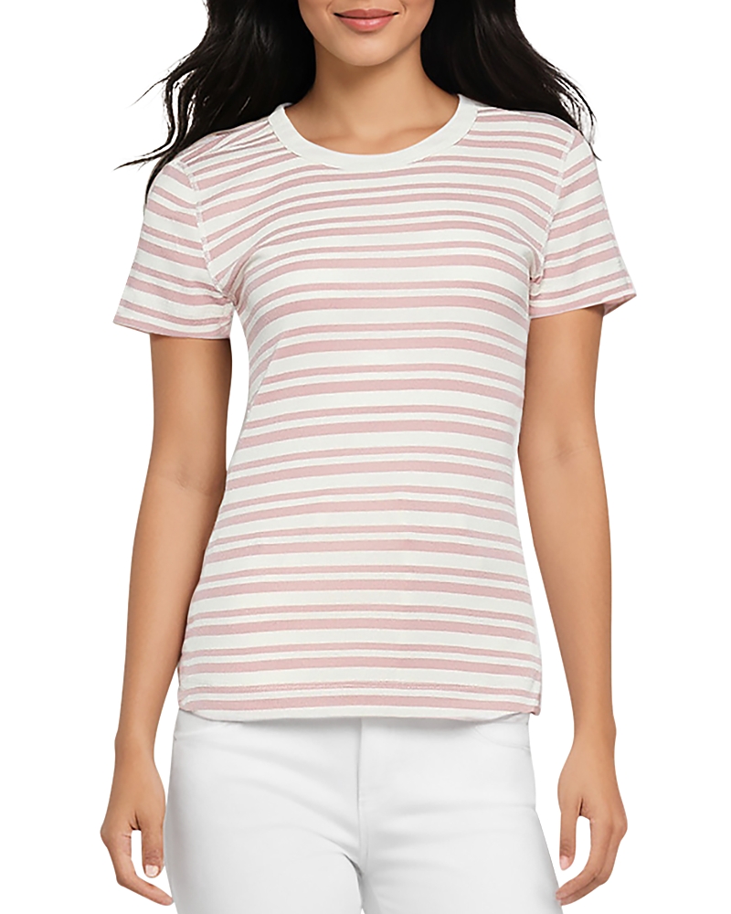 THREE DOTS COTTON SHORT SLEEVE CREWNECK TEE