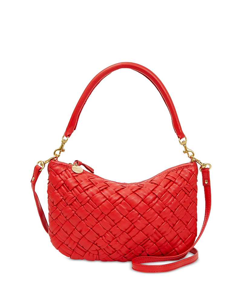 Shop Clare V Petit Moyen Crossbody In Rossa