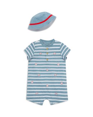 Little Me - Boys' Baseball Romper & Hat Set - Baby