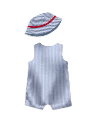Little Me - Boys' Baseball Sunsuit & Hat Set - Baby