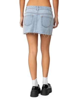 Shining Star Denim Mini Skirt