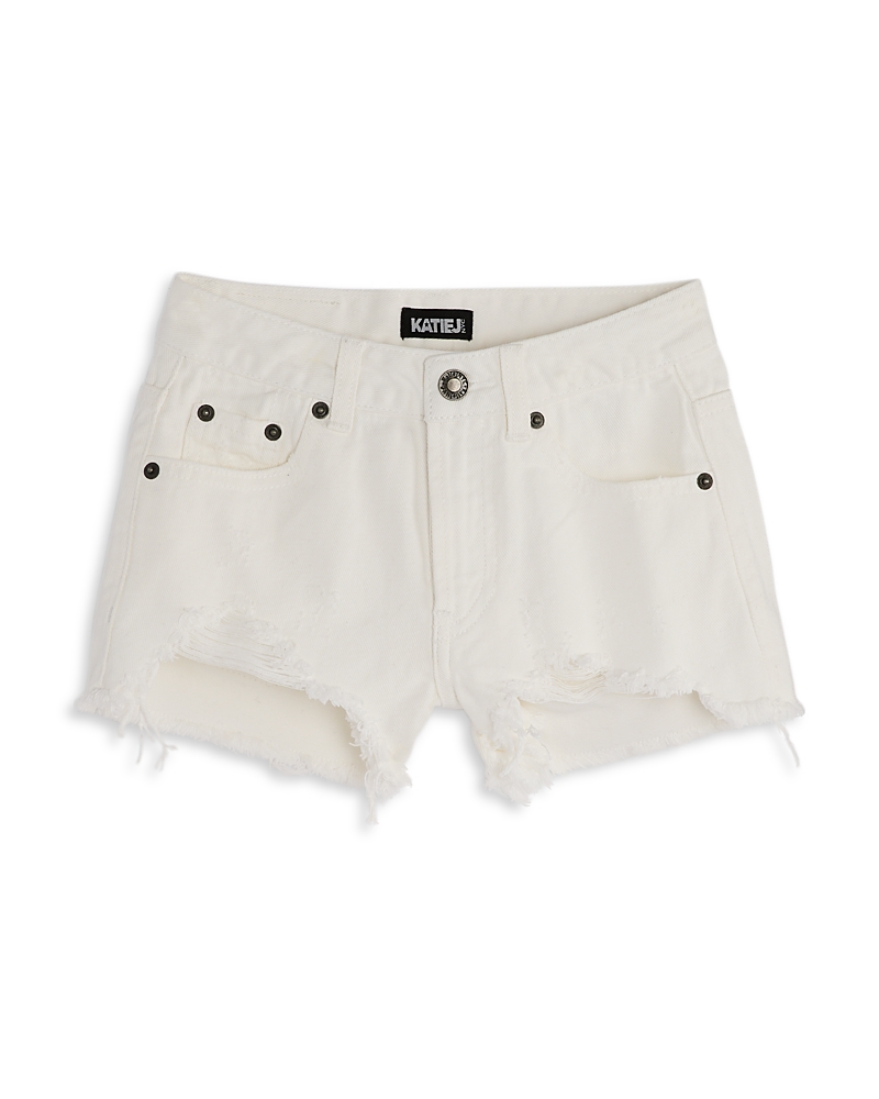 KatieJnyc Girls' Malibu Distressed Denim Shorts - Big Kid