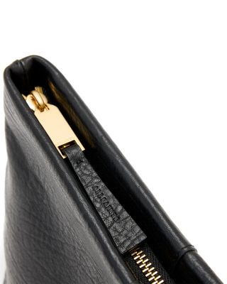 Hex Grain E/W Leather Pouch