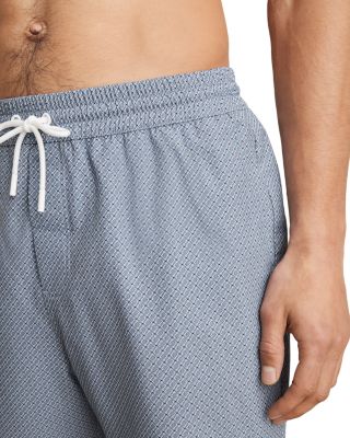 Tito Drawstring Geometric Printed Swim Trunks