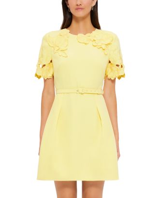LEO LIN Aurelie Appliqu Mini Dress | Bloomingdale's Women
