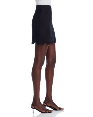 Eyelet Mini Skirt - Exclusive