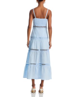 Lace Inset Midi Dress - Exclusive