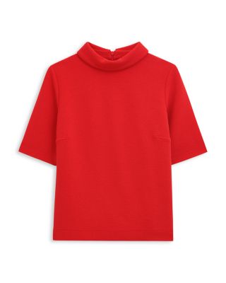 Tali Roll Neck Short Sleeve Top