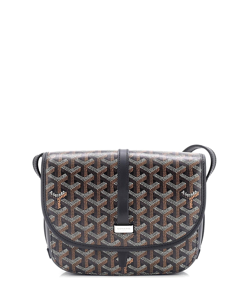 Pre-owned Pre-owned Goyard Goyard Pm Belvedere Ii Messenger Bag Coated Canvas In Black