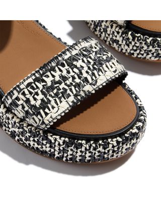 Women&#39;s Woven Wedge Ankle Strap PlatFForms Sandals