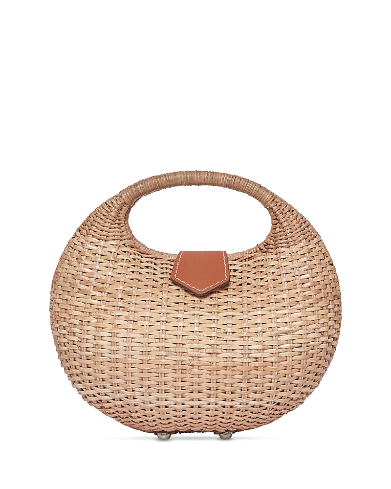 Kayu Ines Small Straw Top Handle Bag