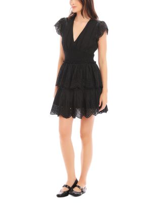 Isla Embroidered Tiered Dress