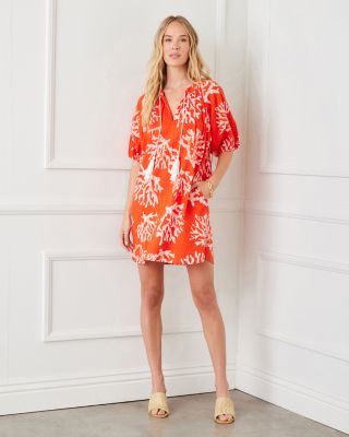 Puff Sleeve Tassel Dress