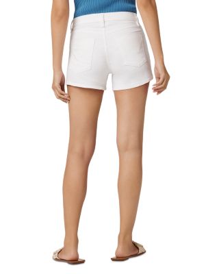 Gemma Mid Rise Jean Shorts in Clean White