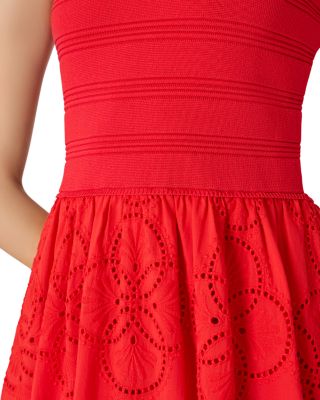 Embroidered Eyelet Dress
