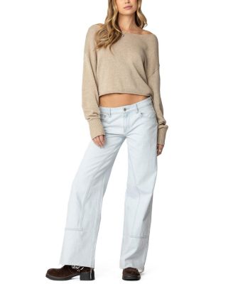 Aviv Wide Neck Oversized Sweater