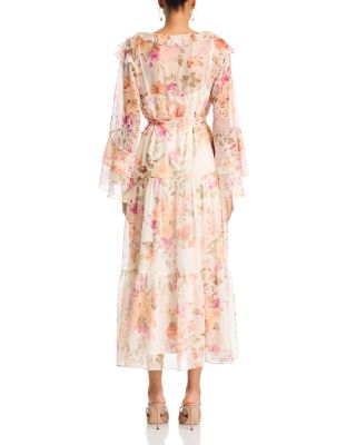 Floral Ruffle Maxi Dress - Exclusive