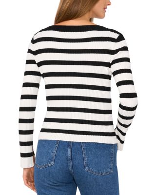 Striped Boat Neck Top