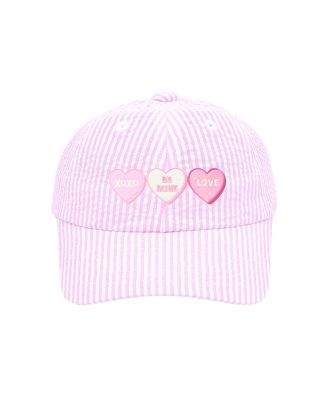 Girls' Candy Hearts Bow Baseball Hat - Little Kid, Big Kid