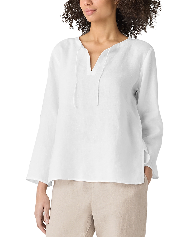 Eileen Fisher Linen Round Neck Top