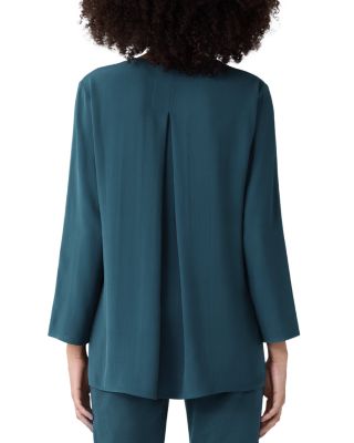 Silk Georgette Crepe Round Neck Tunic