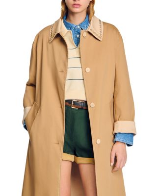 Embellished Trench Coat