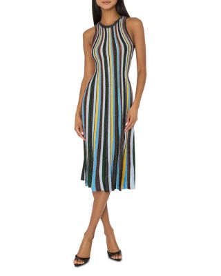 MILLY - Striped Sleeveless Dress