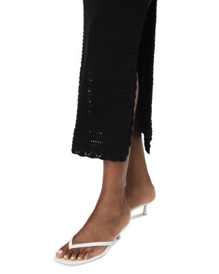 Nellis Side Slit Crocheted Skirt