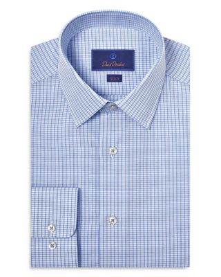 Slim Fit Poplin Check Dress Shirt
