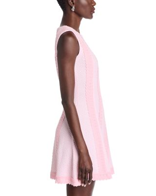 Scalloped Trim Mini Dress