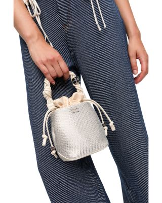 GANNI Bou Mini Satin Bucket Bag | Bloomingdale's Handbags