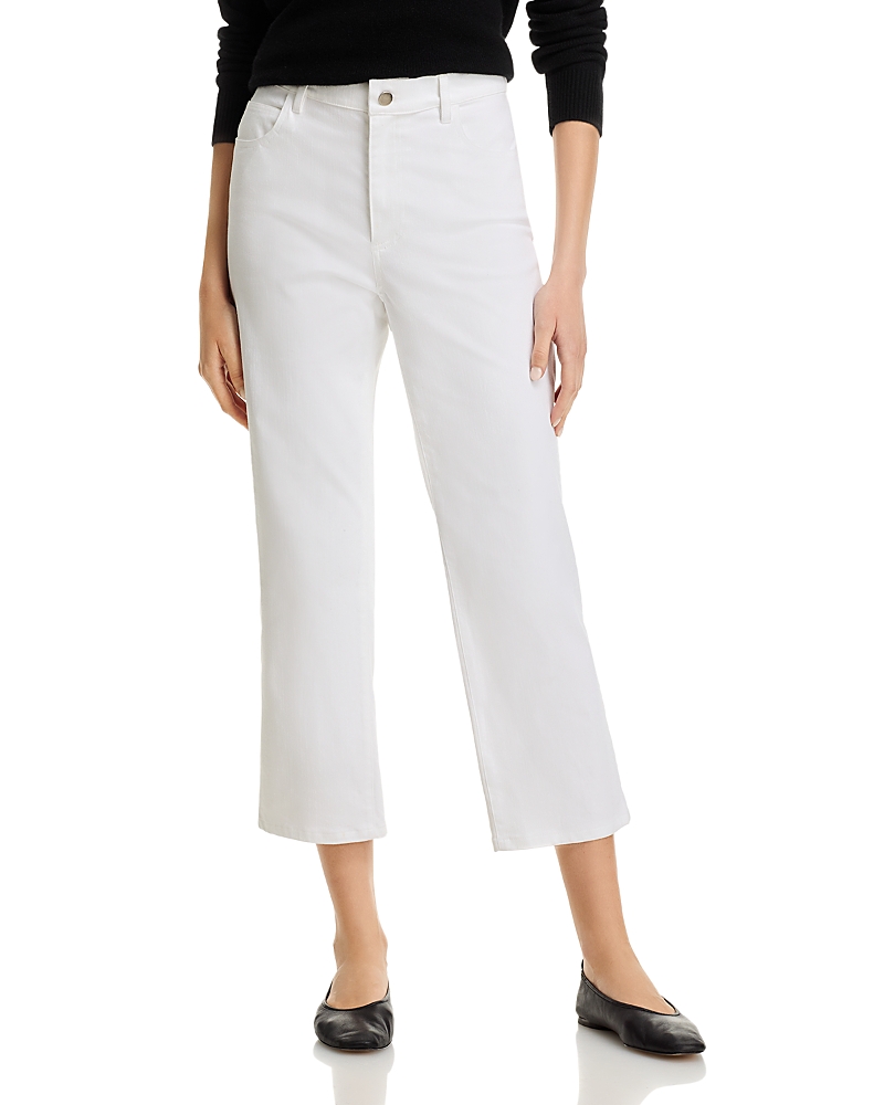 Eileen Fisher Straight Cropped Jeans in White