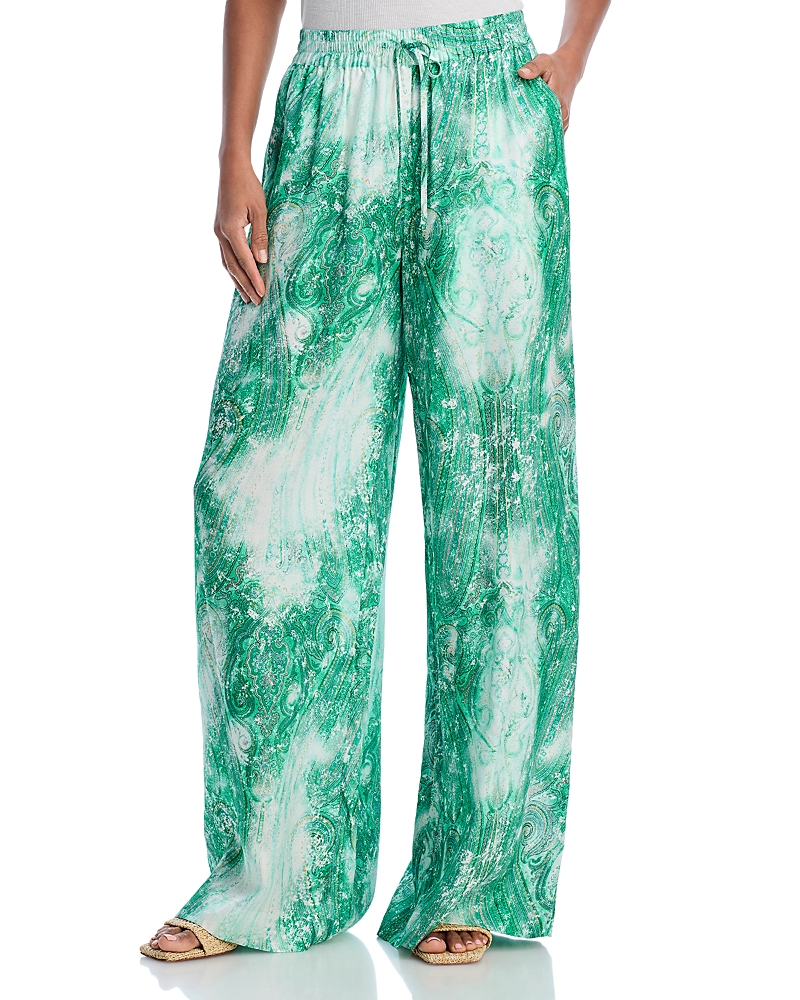 Shop Kobi Halperin Kalina Pants Swim Cover-up In Lush Green Multi