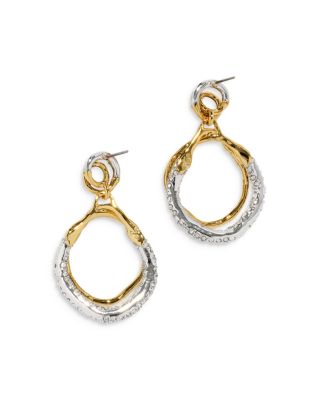 Solanales Crystal Orbit Drop Earrings