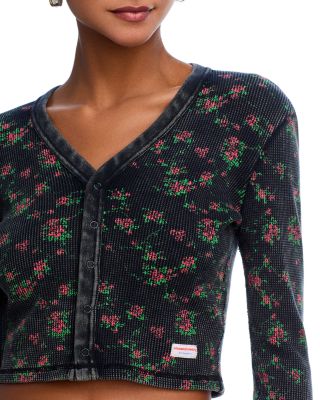 Long Sleeve Waffle Cardigan