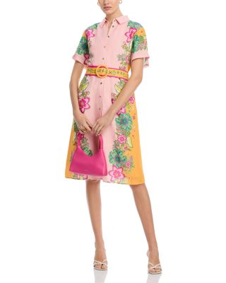 Short Sleeve Midi Shirt Dress